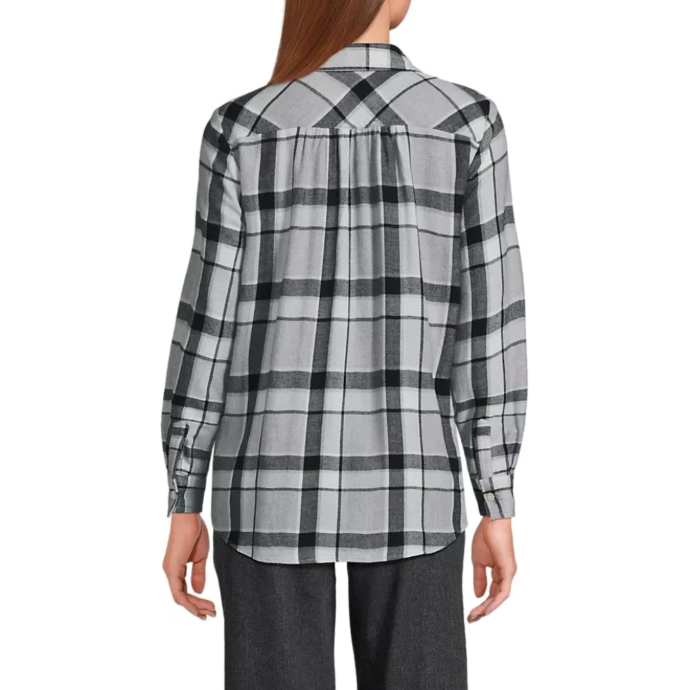 Flannel Boyfriend Long Sleeve Shirt