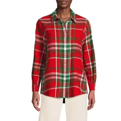 Flannel Boyfriend Long Sleeve Shirt