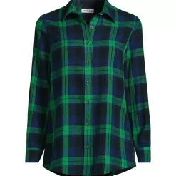 Flannel Boyfriend Long Sleeve Shirt