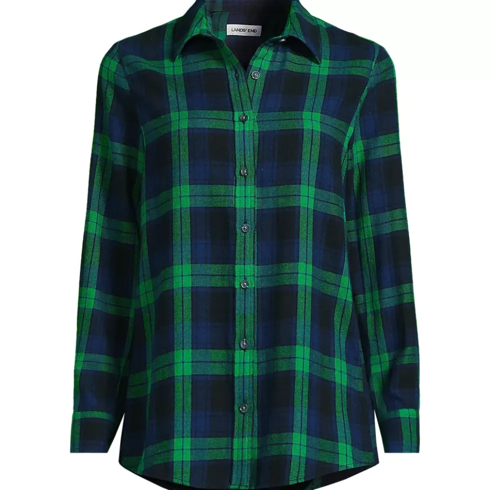 Flannel Boyfriend Long Sleeve Shirt
