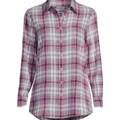 Flannel Boyfriend Long Sleeve Shirt