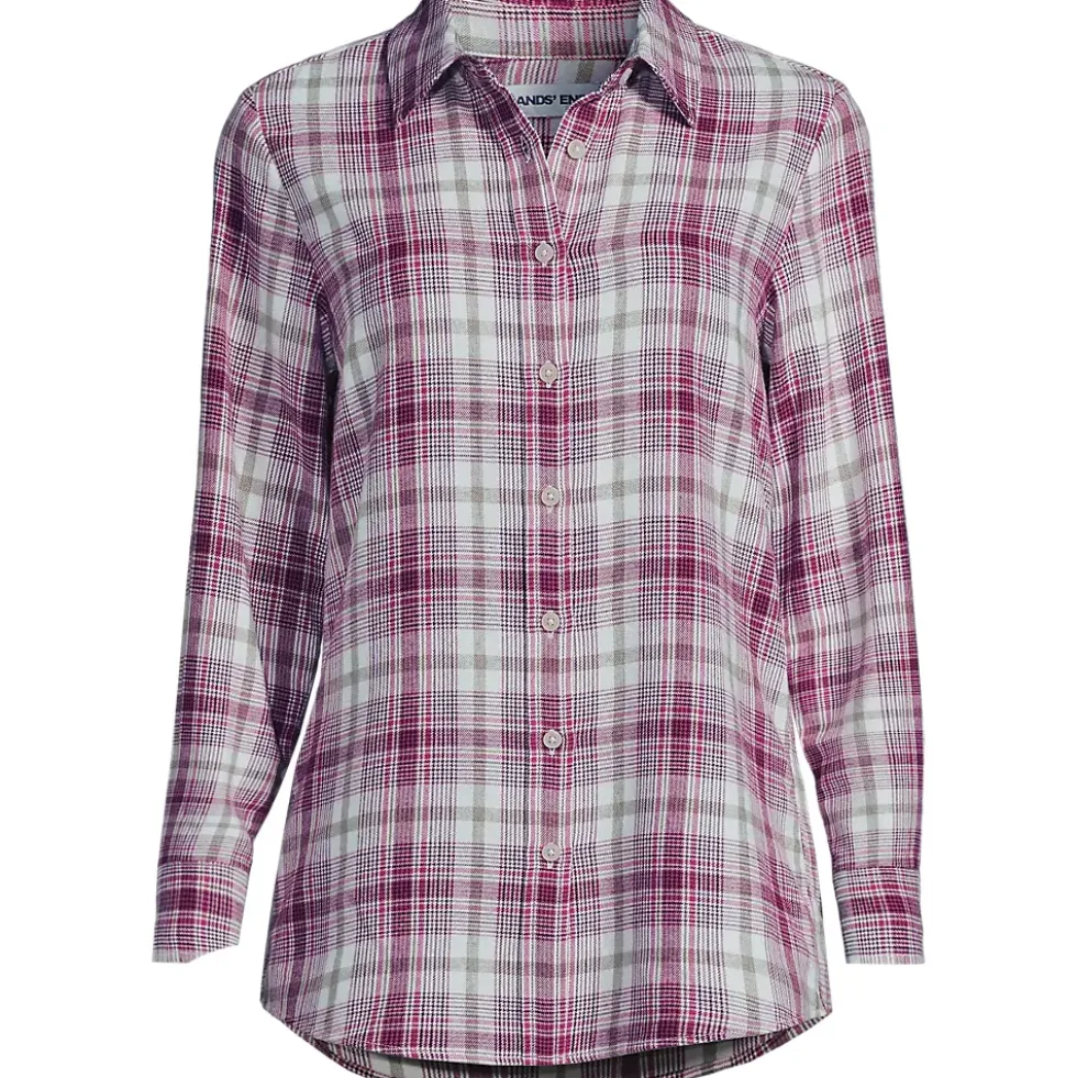 Flannel Boyfriend Long Sleeve Shirt