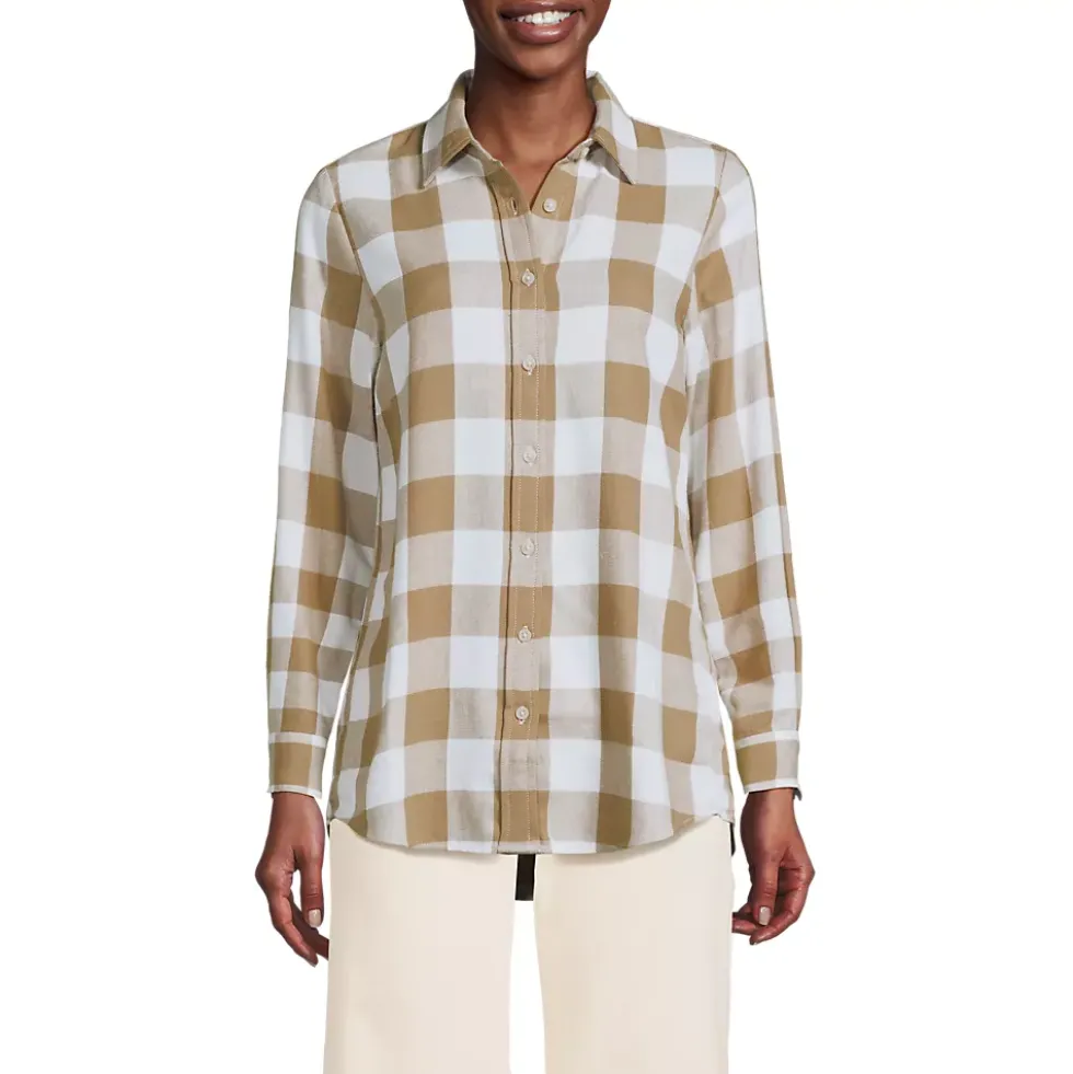 Flannel Boyfriend Long Sleeve Shirt