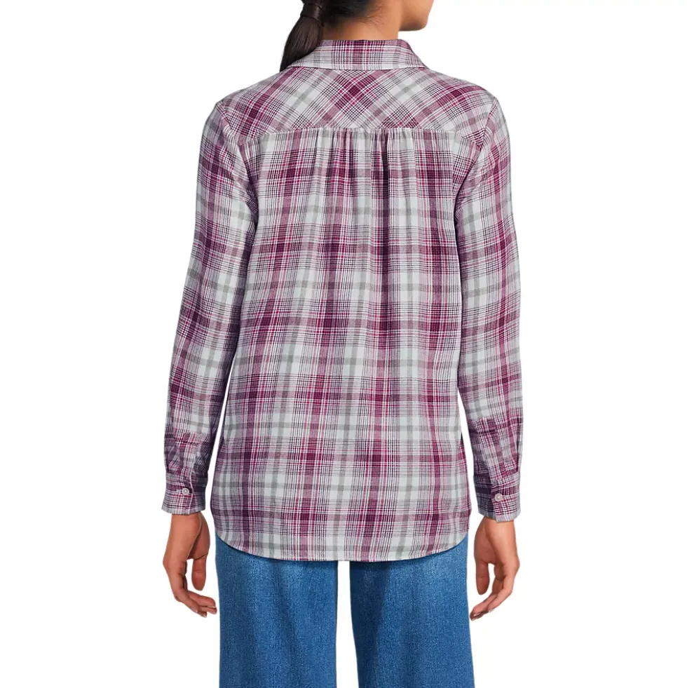 Flannel Boyfriend Long Sleeve Shirt