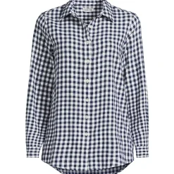 Flannel Boyfriend Long Sleeve Shirt