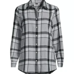 Flannel Boyfriend Long Sleeve Shirt