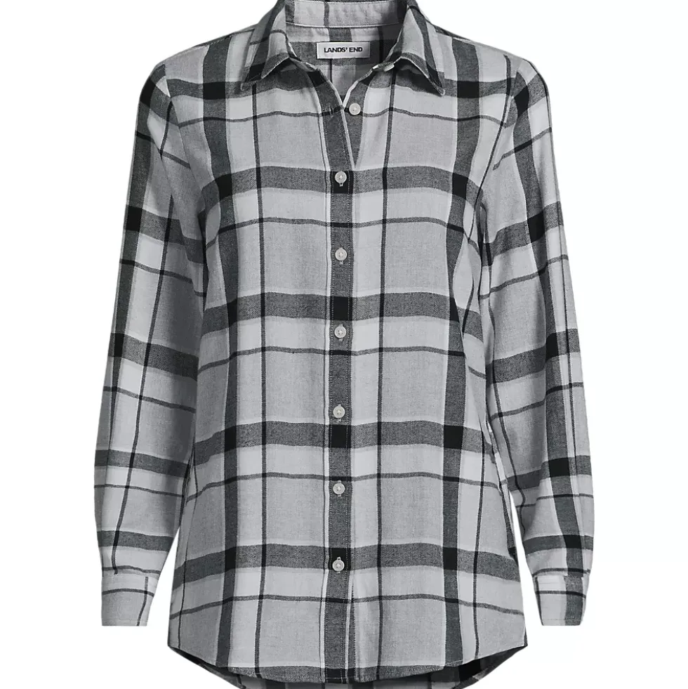 Flannel Boyfriend Long Sleeve Shirt