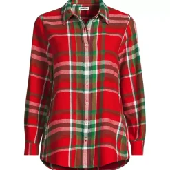 Flannel Boyfriend Long Sleeve Shirt