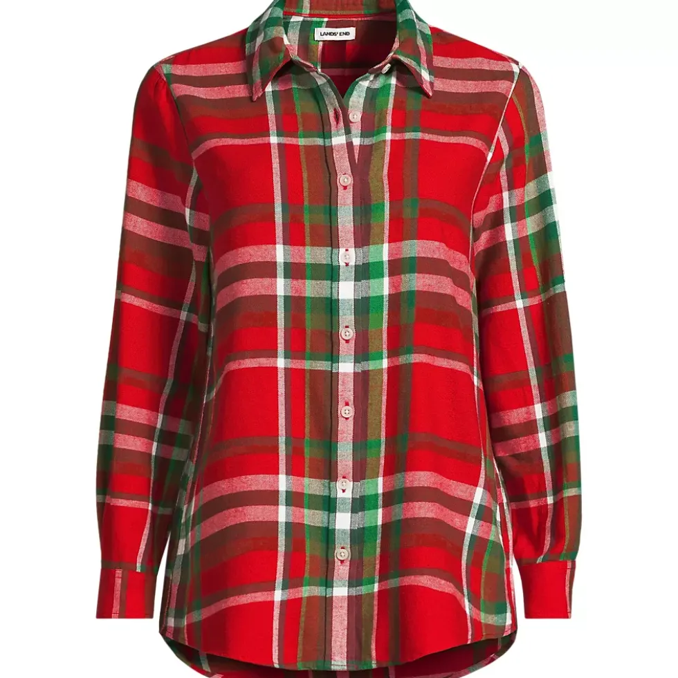 Flannel Boyfriend Long Sleeve Shirt