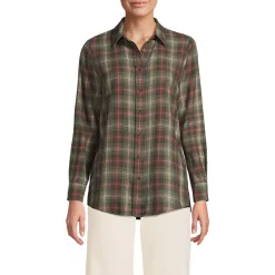 Flannel Boyfriend Long Sleeve Shirt