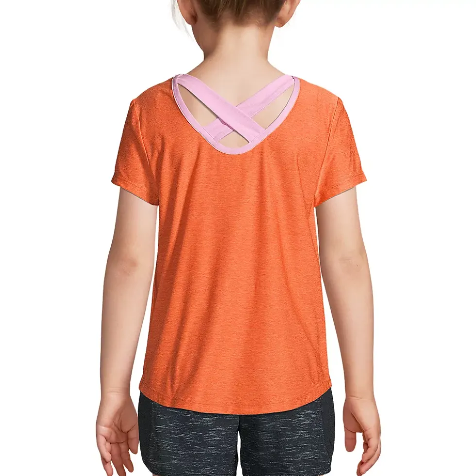 Girls Active Cross Back Tee