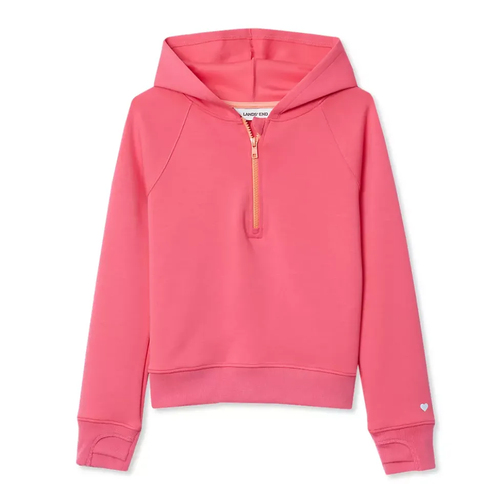Girls Active Quarter Zip Sweatshirt