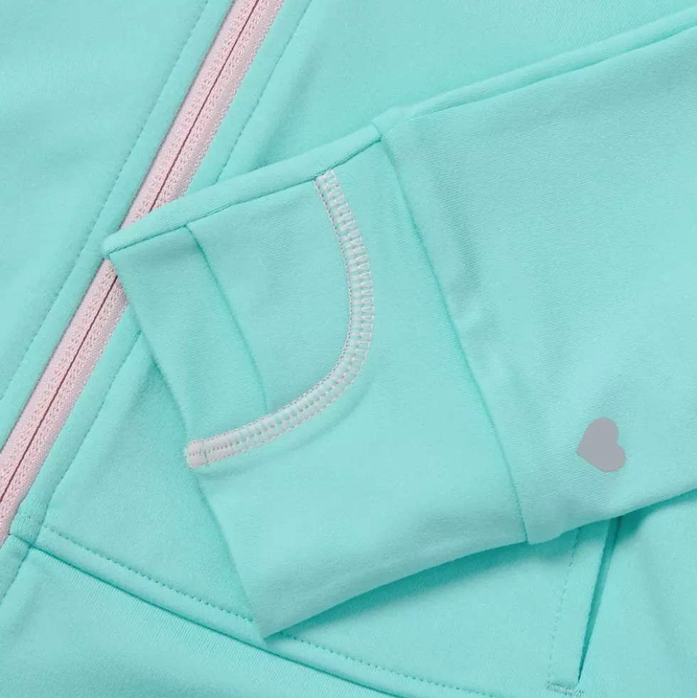 Girls Active Zip Up Track Jacket
