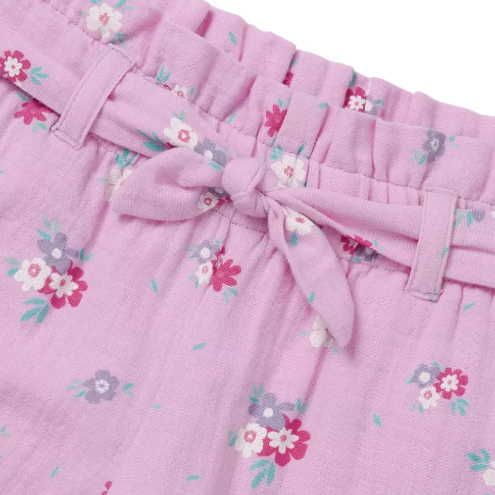 Girls Belted Woven Pull On Shorts