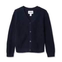 Girls Button Front Knit Cardigan