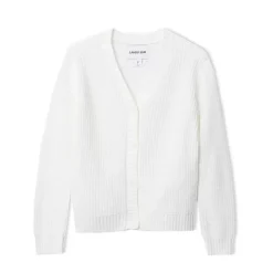 Girls Button Front Knit Cardigan