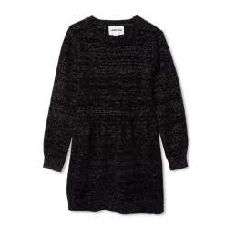 Girls Chenille Cinched Waist Sweater Dress