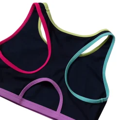 Girls Chlorine Resistant Contrast Racer Back Bikini Top