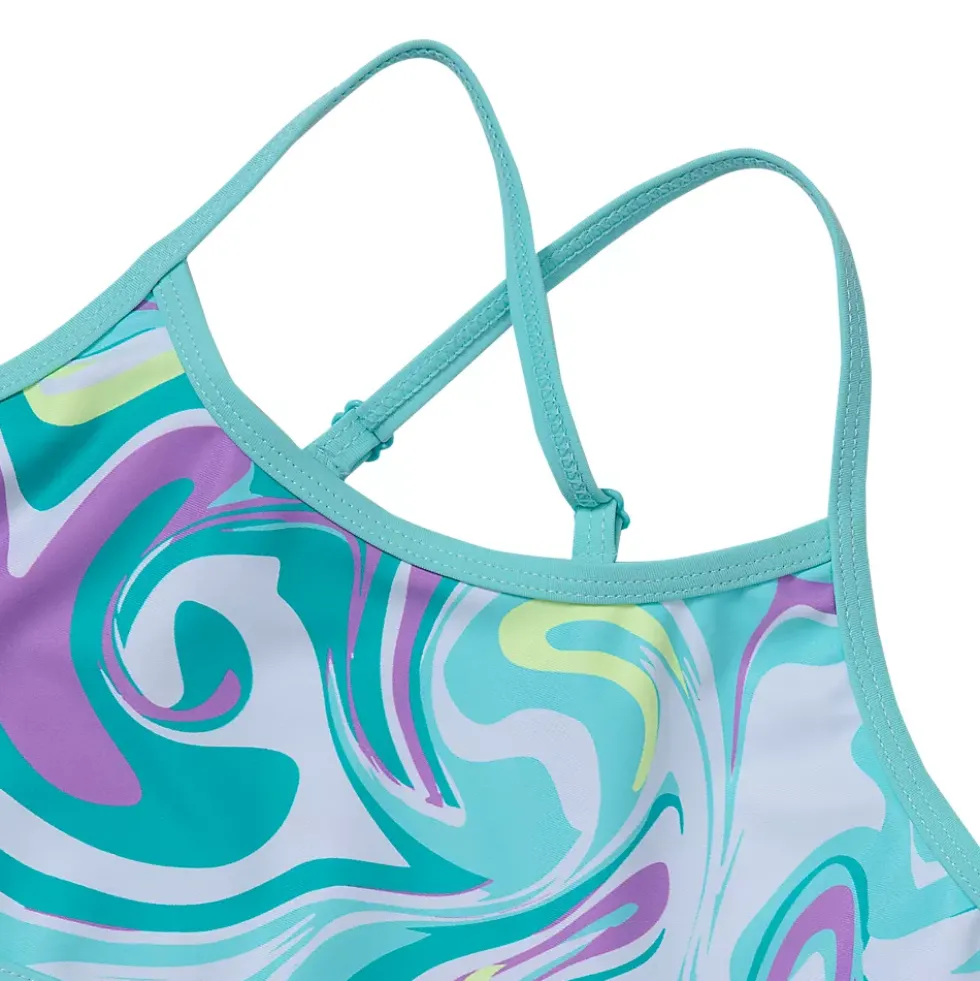 Girls Chlorine Resistant Criss Cross Bikini Top