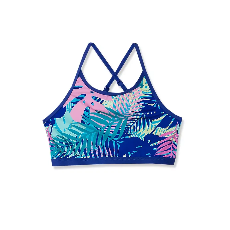 Girls Chlorine Resistant Criss Cross Bikini Top