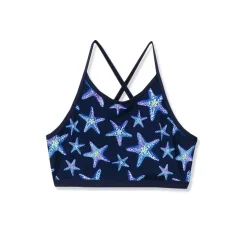 Girls Chlorine Resistant Criss Cross Bikini Top