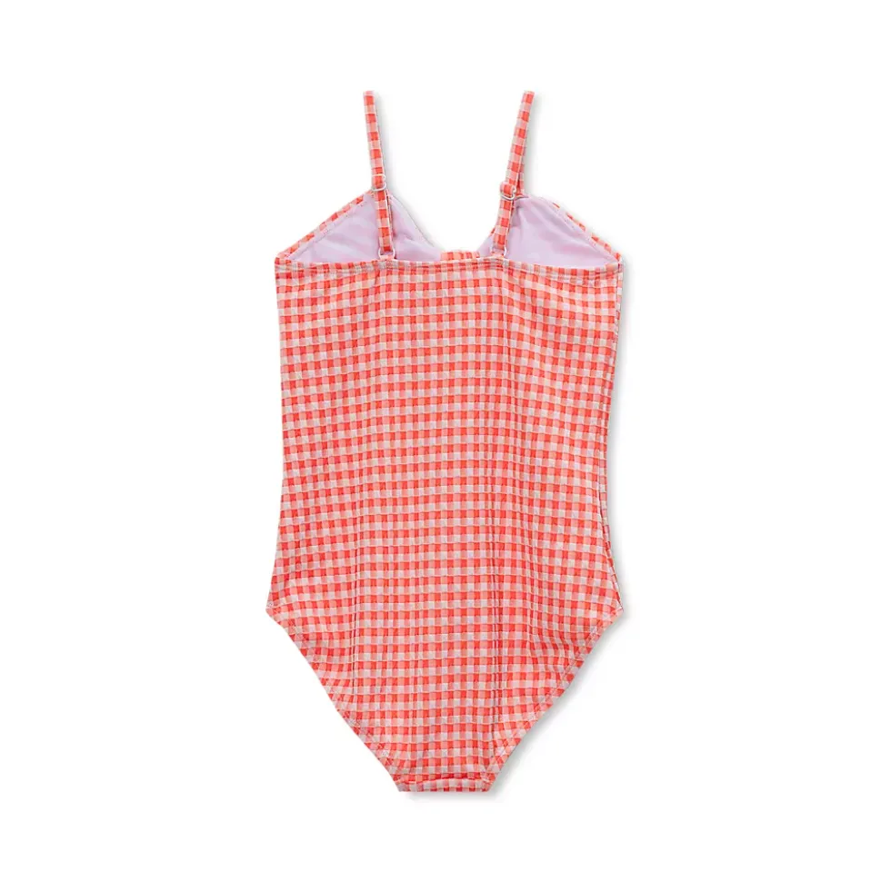 Girls Chlorine Resistant Cutout One Piece Swimsuit