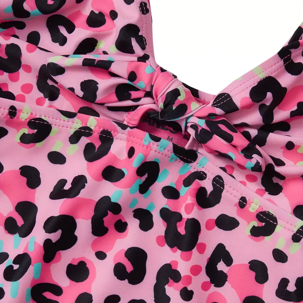 Girls Chlorine Resistant Cutout One Piece Swimsuit