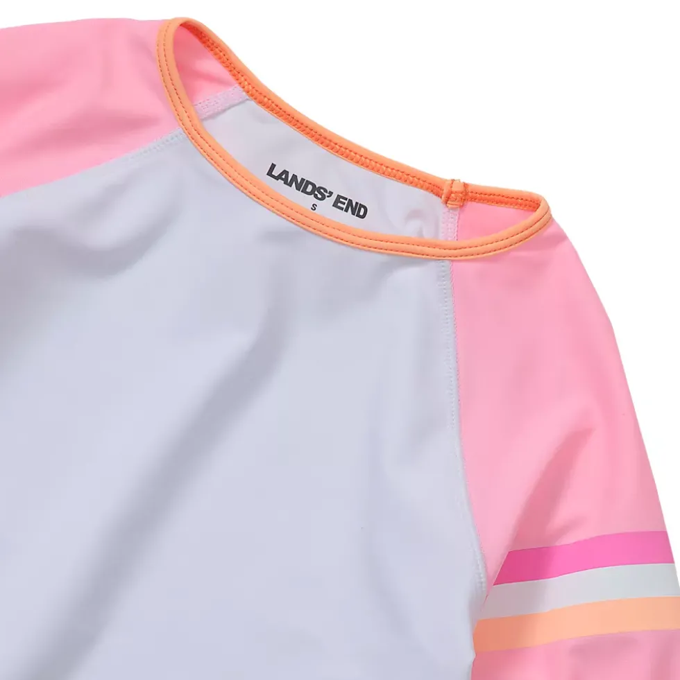 Girls Chlorine Resistant Long Sleeve Rash Guard Boyshort 3 Piece Swimsuit Set