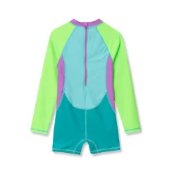 Girls Chlorine Resistant Long Sleeve Surf Bodysuit