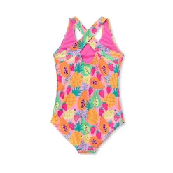 Girls Chlorine Resistant One Piece Swimsuit