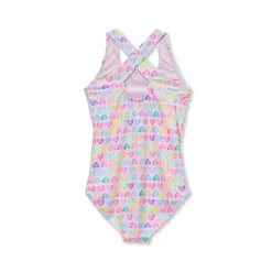 Girls Chlorine Resistant One Piece Swimsuit