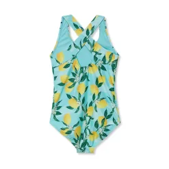 Girls Chlorine Resistant One Piece Swimsuit