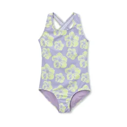 Girls Chlorine Resistant One Piece Swimsuit