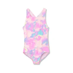 Girls Chlorine Resistant One Piece Swimsuit