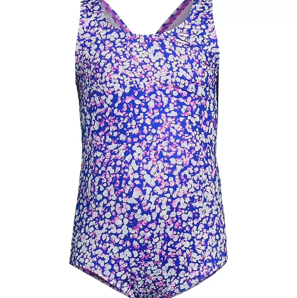 Girls Chlorine Resistant One Piece UPF 50 Swimsuit