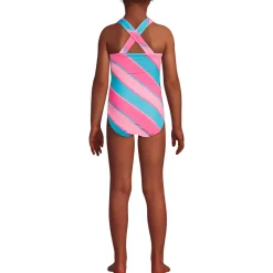 Girls Chlorine Resistant One Piece UPF 50 Swimsuit