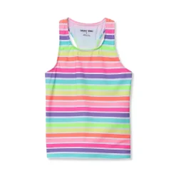 Girls Chlorine Resistant Racer Back Tankini Swim Top
