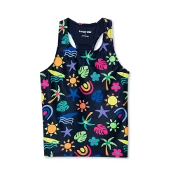 Girls Chlorine Resistant Racer Back Tankini Swim Top