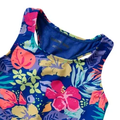 Girls Chlorine Resistant Racer Back Tankini Swim Top