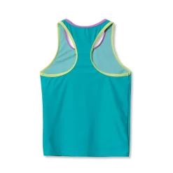 Girls Chlorine Resistant Racer Back Tankini Swim Top