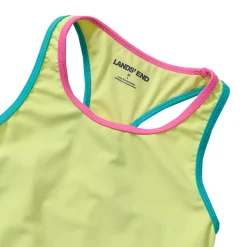 Girls Chlorine Resistant Racer Back Tankini Swim Top