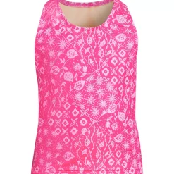 Girls Chlorine Resistant Racer Back Tankini Swim Top