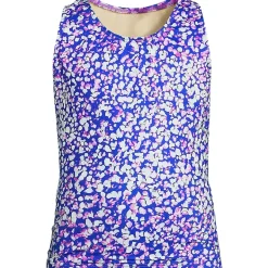Girls Chlorine Resistant Racer Back Tankini Swim Top