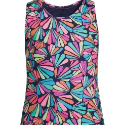 Girls Chlorine Resistant Racer Back Tankini Swim Top