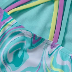 Girls Chlorine Resistant Strappy X-Back Tankini Top