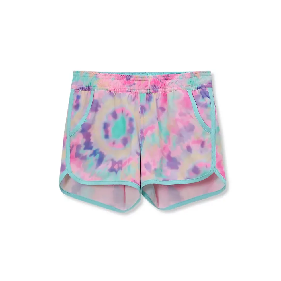 Girls Chlorine Resistant Stretch Woven Swimsuit Shorts