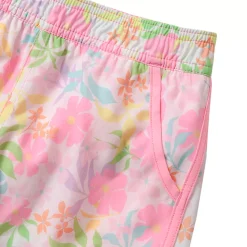 Girls Chlorine Resistant Stretch Woven Swimsuit Shorts