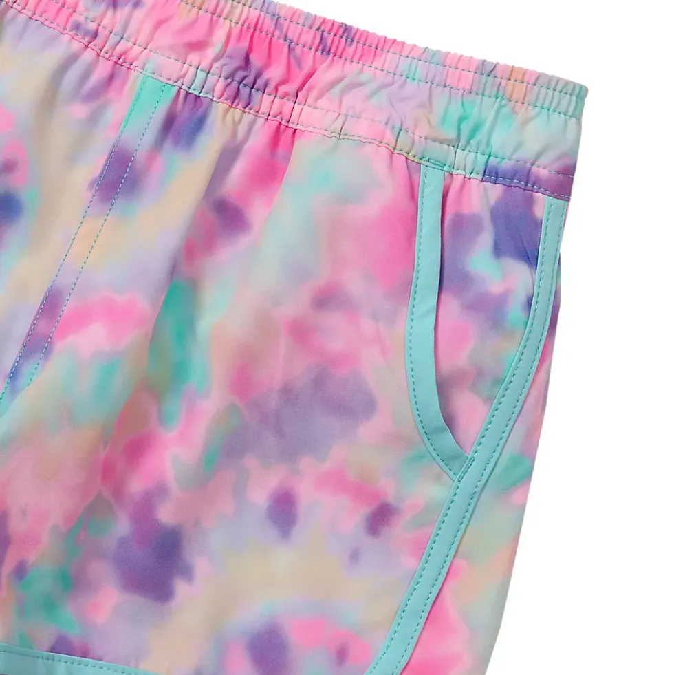 Girls Chlorine Resistant Stretch Woven Swimsuit Shorts
