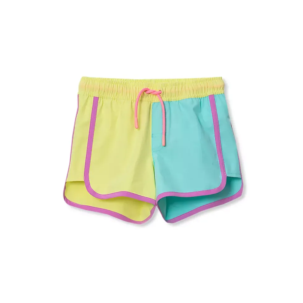 Girls Colorblock Board Shorts