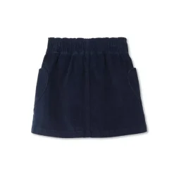 Girls Corduroy Skirt with Heart Pockets